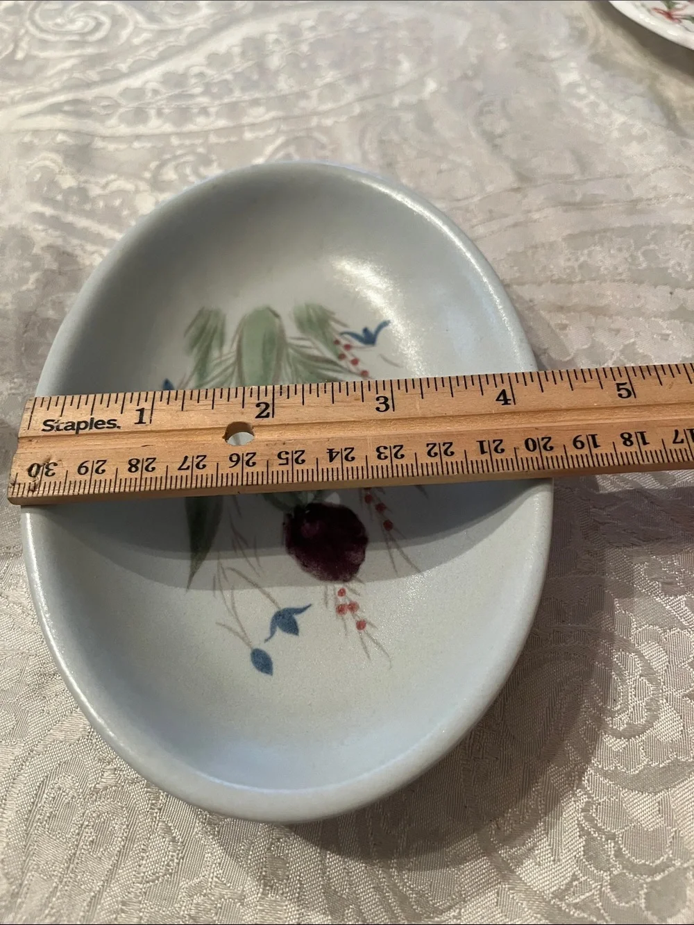 Buchan Thistleware butter tray or small dish made in Portobello, Scotland. EUC!